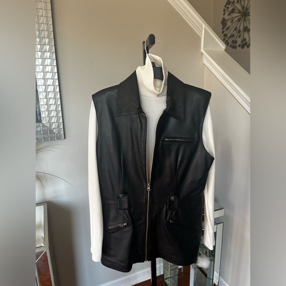 Sebastian 100% Leather Vest - Picture 2 of 7